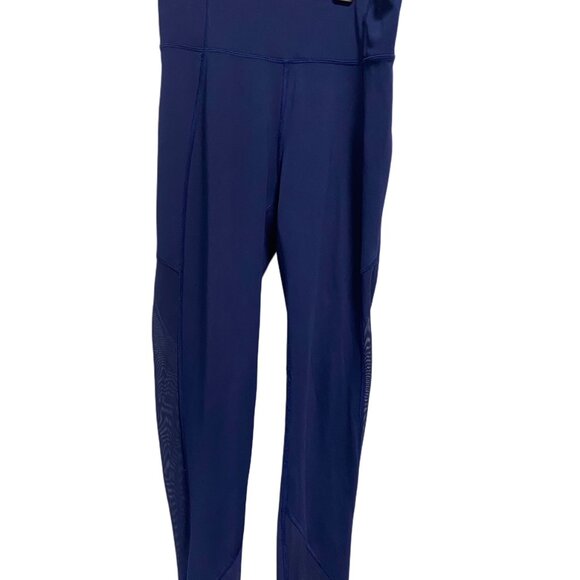 Lululemon Hot Like Agni Navy High Rise Leggings w Mesh Panels - Size S - Picture 7 of 13